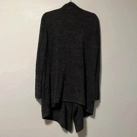 Barefoot Dreams  Cozychic lite dark grey open cardigan with pockets - Picture 5 of 5